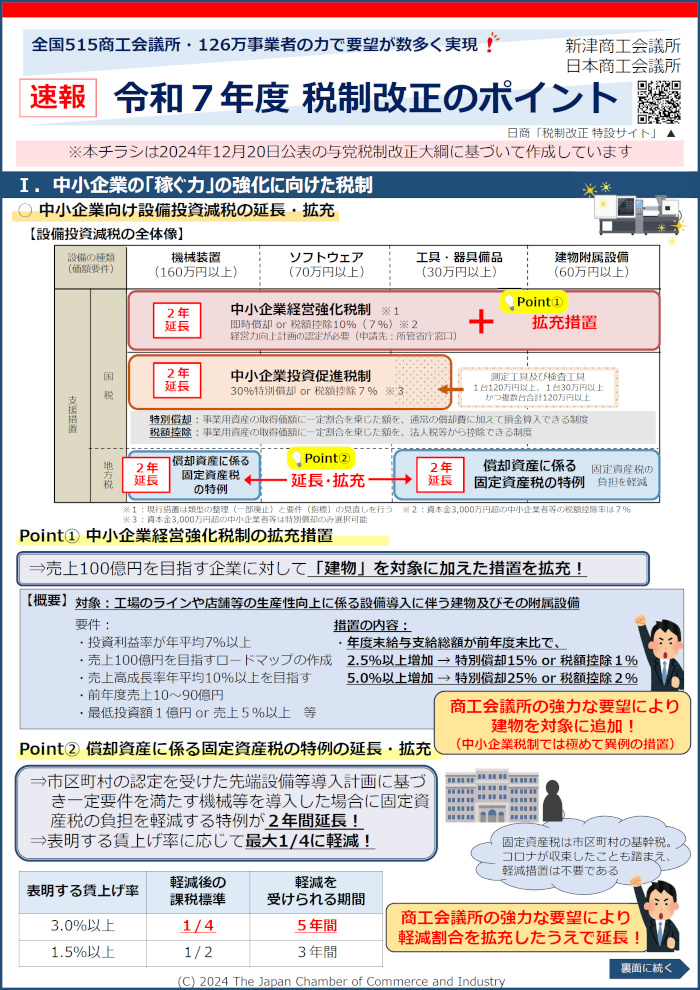 令和7年度税制改正のポイント①