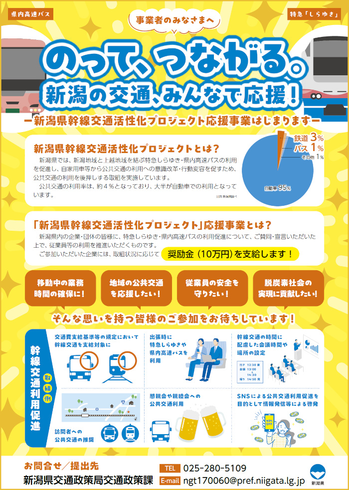 新潟県幹線交通活性化プロジェクト応援事業1